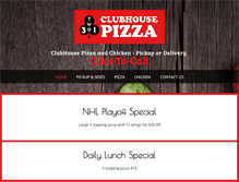 Tablet Screenshot of clubhousepizza.ca